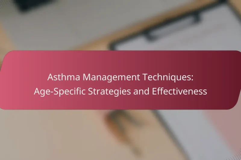 Tecniche di Gestione dell’Asthma: Strategie Specifiche per Età ed Efficacia