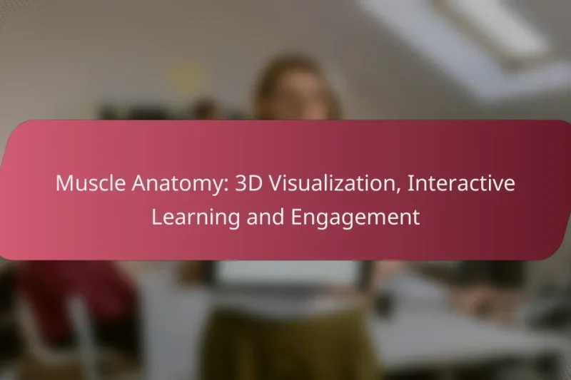 Anatomia Muscolare: Visualizzazione 3D, Apprendimento Interattivo e Coinvolgimento