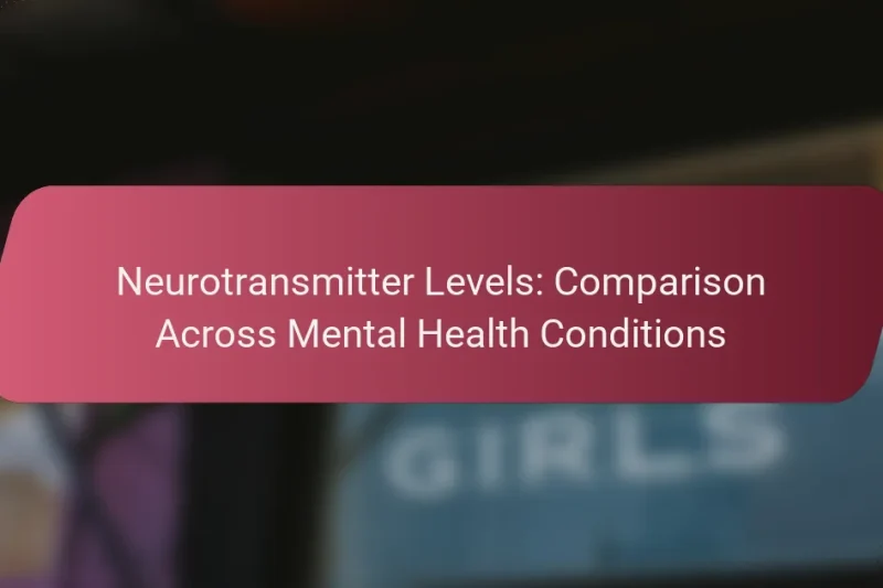 Livelli di Neurotrasmettitori: Confronto tra Condizioni di Salute Mentale